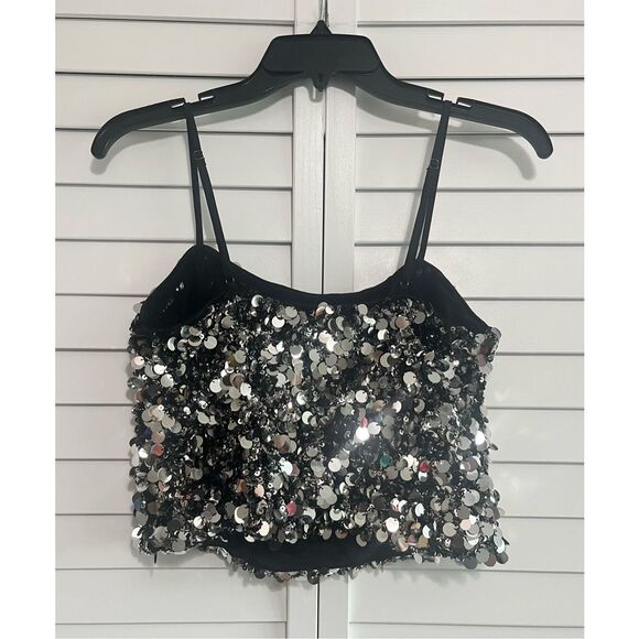 Endless Rose Stretched Sequin Top Size S NWOT - Picture 7 of 7